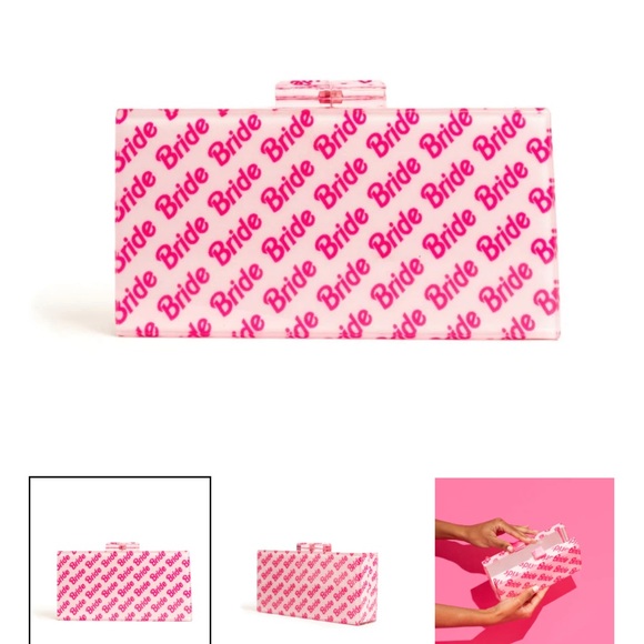 Rae of Light Pink Bride Acrylic Clutch 💖 - Picture 5 of 8